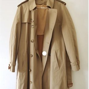 Brooks Brothers women’s tan trench coat with zip out wool lining